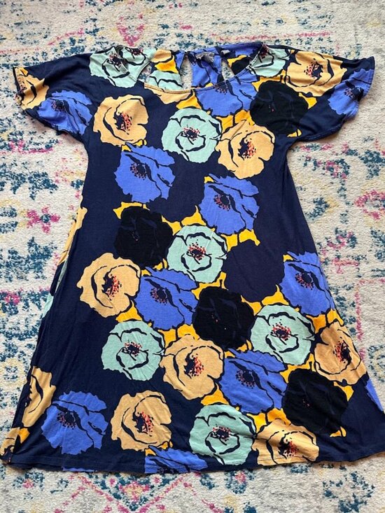 Vanessa Virginia Dresses & Skirts - Anthropologie Vanessa Virginia "Mina" Silk Blend Floral Shift Dress - Med.